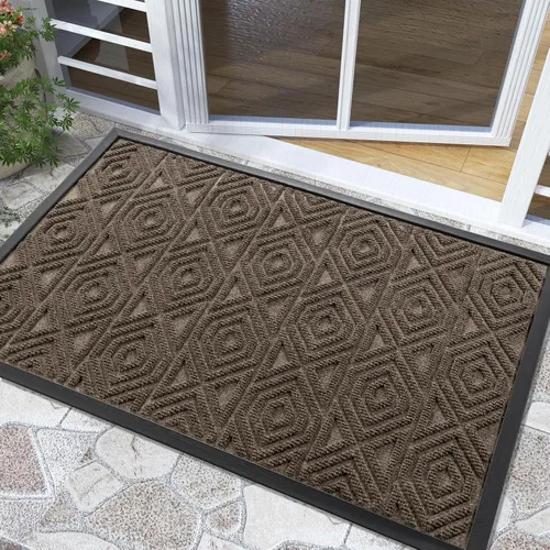 Miniatura 56 de Yimobra Alfombra para Puerta Delantera Exterior Entrada 29.5x17, Impermeable Resistente Alfombras Exteriores para Puerta Delantera, Alfombra
