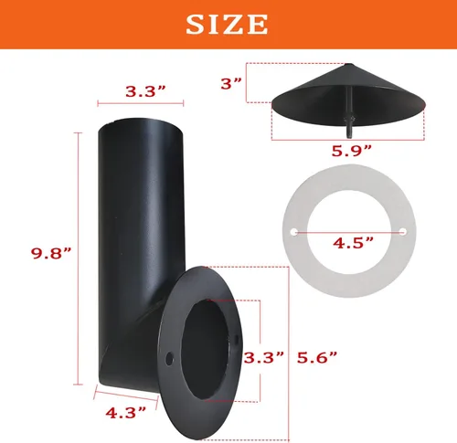 Miniatura 3 de Chimenea de humo para parrilla, reemplazo para Pit Boss/Traeger/Camp Chef y otras chimeneas de parrilla de pellets