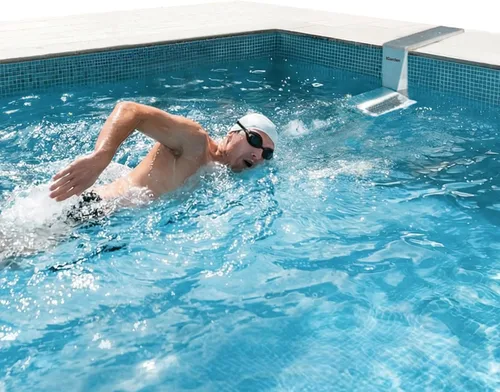 iGarden P200 - Jet de natación para piscina, máquina de corriente de piscina con 5 modos de onda, entrenador de flujo de agua ajustable del 0 al