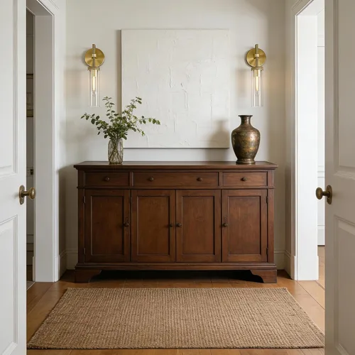 Miniatura 8 de Apliques de Pared de Latón Luces para Interiores, Aplique Lineal Moleteado de 14", Apliques de Pared Dorados para Baño, Apliques de Tocador de Tubo