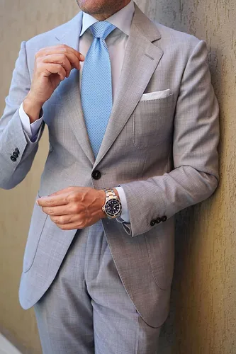 Miniatura 182 de HISDERN Conjunto de corbata a cuadros a cuadros pañuelo tejido clásico formal para hombre corbata y bolsillo cuadrado