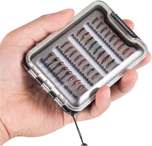 Miniatura 11 de Fly Fishing Flies Kit Trout Steelhead Salmon Bass Flies Assortment 32Pcs-148pcs Include Dry Wet Flies Nymphs Streamers Maggot, Fly Lure Set 24