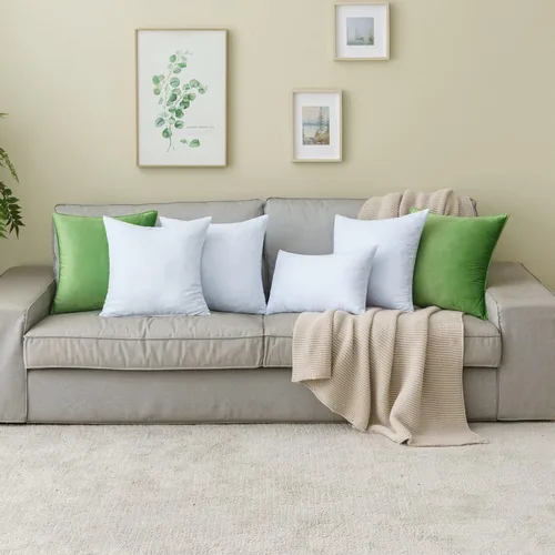 Miniatura 8 de MIULEE Paquete de 2 rellenos de almohada de 12 x 20 pulgadas, almohadas decorativas de espuma viscoelástica triturada de enfriamiento, ajustables