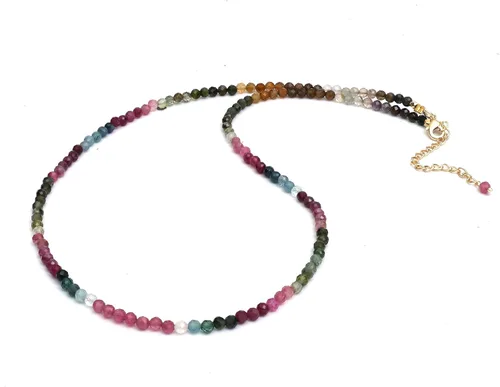 Miniatura 16 de Gempires - Collar de cuentas de piedras naturales hechas a mano, joyería de cristal hipoalergénica de 20 pulgadas, chapado en oro, joyería de moda