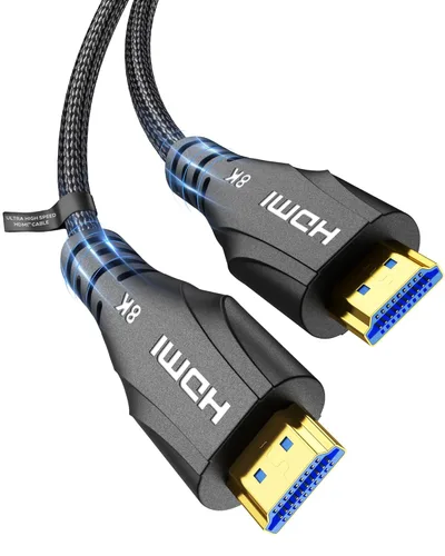 Miniatura 11 de Cratree Cable HDMI de 15 pies de largo – Cable HDMI de ultra alta velocidad certificado 8K, cable HDMI trenzado de 48 Gbps, 8K 60 Hz, 4K 120 Hz