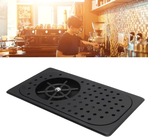 Miniatura 3 de Enjuagadora de vidrio Lavadora de tazas de acero inoxidable 304 Bandeja de goteo de drenaje de manguera, equipo de lavado, cafetería, bar, enjuague