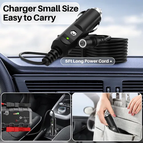 Miniatura 7 de Cable de alimentación de 14 V CC para cargador de batería NOCO Jump Starter compatible con NOCO GB70 GB150 GB250 GB251 GB500 GB500 GB500 XGC4 XGC