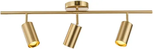 Miniatura 13 de BOKT Luminarias de pista LED de 5 luces para techo dorado moderno, foco de 5 direcciones, iluminación interior de pista lineal vintage de mediados 5