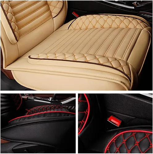 Miniatura 5 de Juego completo de fundas de asiento de automóvil compatibles con Suzuki Grand Vitara 2000-2013, piel sintética, respaldo alto, delantero y trasero