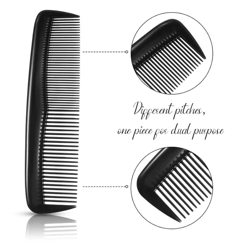 Miniatura 4 de Leinuosen Juego de 24 peines de plástico para el cabello, para mujeres y hombres, aderezo fino, peine de bolsillo de tamaño mini de viaje a granel