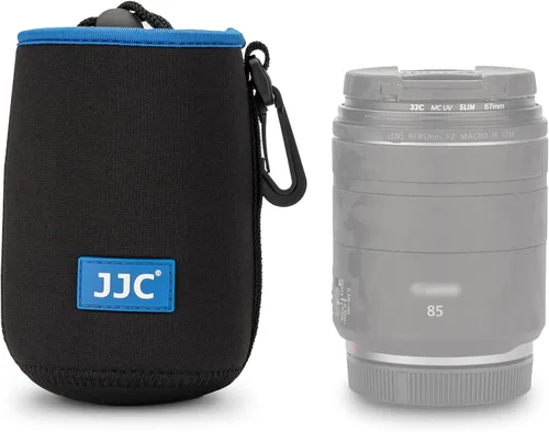 JJC Funda de neopreno con cordón para lente de cámara, bolsa protectora para lentes sin espejo de hasta 3.3 x 5.1 (D X H) para Canon RF 3.346 in