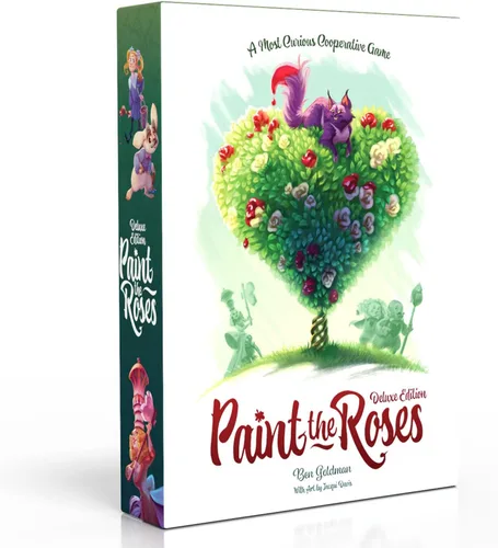 Northstar Game Studio Paint The Roses Deluxe Juego de Mesa | Juego de Estrategia Cooperativa para Adultos, Adolescentes y Familias | Rompecabezas de
