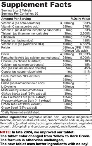 DasGro Fórmula de crecimiento del cabello, bloqueador de DHT, detiene la pérdida de cabello, adelgazamiento, calvicie, promueve naturalmente el
