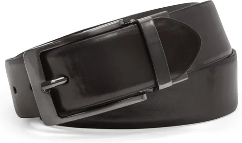 Miniatura 3 de Steve Madden de los hombres Casual de 35mm reversible Feather Edge cinturón cafénegro