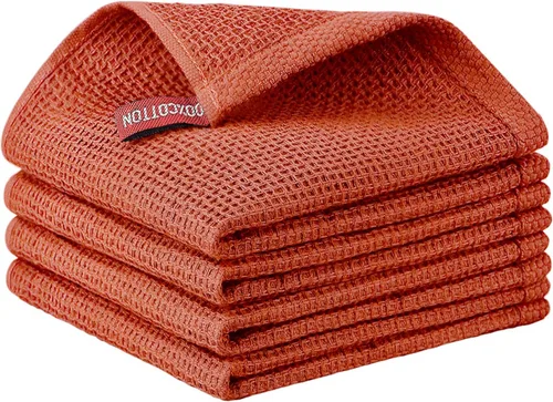 Miniatura 53 de Nialnant - Toalla de cocina 100% algodón, tejido gofre, suave, absorbente y de secado rápido, toallas para secar platos, trapos de limpieza - Multi