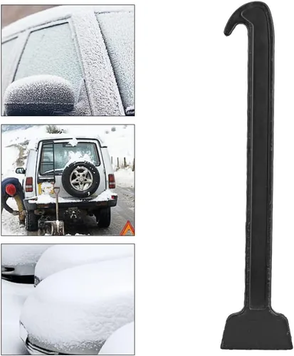 Miniatura 4 de Rascador de nieve para automóvil, rascador de hielo de invierno para automóvil, raspador de parabrisas ligero para hielo y nieve, herramienta