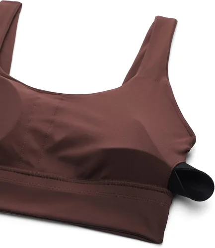 Miniatura 47 de CRZ YOGA Butterluxe - Brasier deportivo con espalda en U para mujer, cuello redondo, acolchado, de bajo impacto, para yoga, entrenamiento