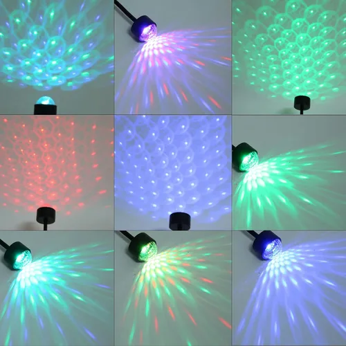 Miniatura 2 de TITA-DONG Mini lámpara de proyección LED de estrella, 9 modos funcionales, proyector USB, luz ajustable romántica de luz de estrella para coche