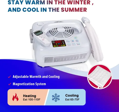 Miniatura 3 de Thermacycle; almohadilla para dormir circulante de agua; enfría y calienta, protector de colchón terapéutico sin EMF; ayuda para dormir