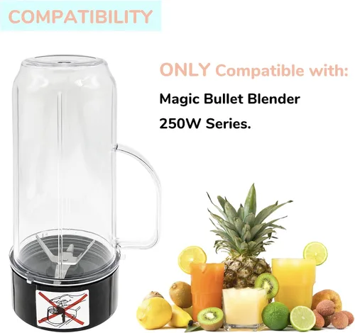 Miniatura 5 de Blender - Paquete de 2 tazas altas de 22 onzas con tapas abatibles para llevar y hoja cruzada con juntas, piezas de repuesto compatibles