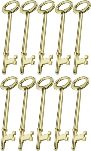 Miniatura 9 de Lucky Line Llaves maestras tipo esqueleto con punta plana y punta con muescas para cerraduras de palanca y cerraduras alveoladas, puertas