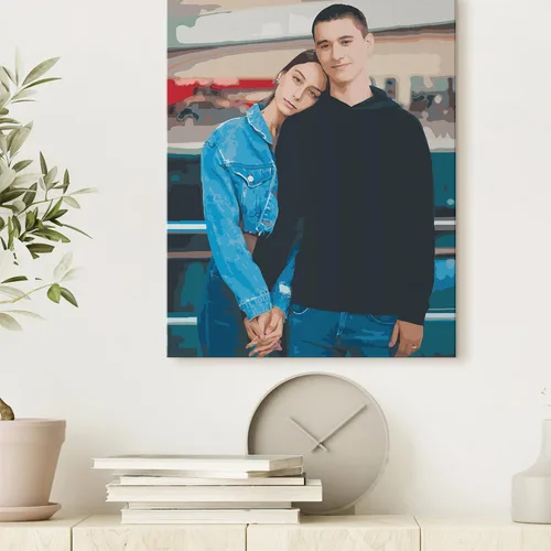 Miniatura 5 de SIYDCF Pintura Personalizada por Números, Personaliza Pintura por Números para Adultos Principiantes, Kit de Pintura Acrílica DIY para Decoración