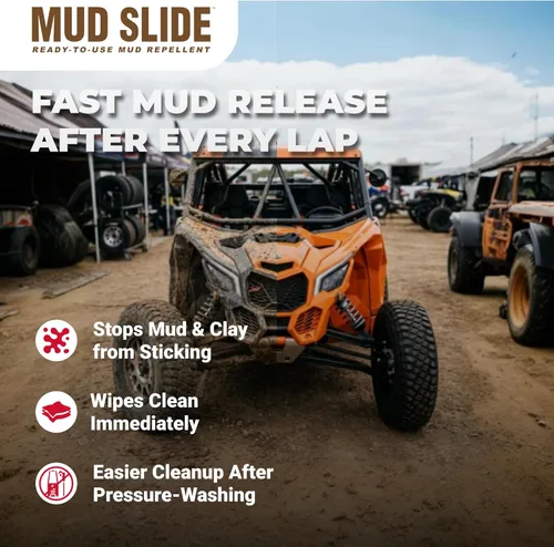 Miniatura 2 de Corrosion Technologies Mud Slide Spray repelente de lodo listo para usar para corredores de barro, todoterreno, ATV y UTV