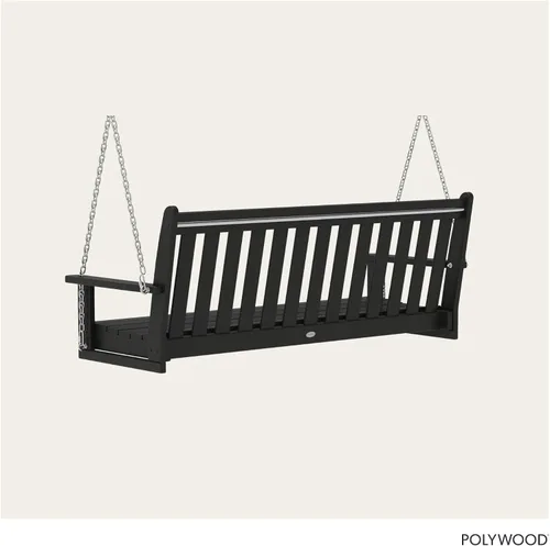 Miniatura 5 de POLYWOOD GNS60BL Vineyard - Columpio para exteriores de 60 pulgadas, color negro