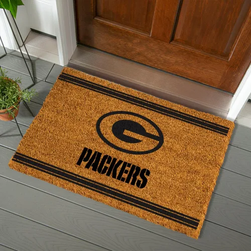 Miniatura 6 de Team Sports America Tapete de entrada de la NFL 28 x 16 pulgadas Escotilla cruzada en relieve Parte trasera antideslizante Decoración