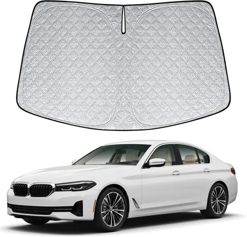Miniatura 31 de Parasol de 6 capas para parabrisas de Honda Element 2003-2011, parasol plegable para automóvil con bolsa de almacenamiento, reflectante del calor