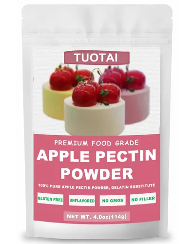 Pectina en polvo de manzana, 4 onzas, concentrado de frutas naturales espesante de alimentos para pasteles, gelatina y alimentos para hornear