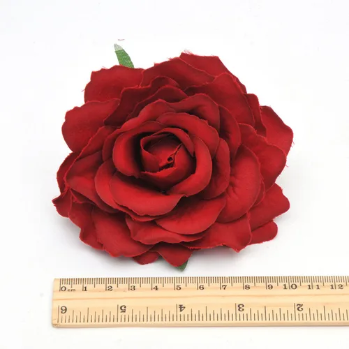 Miniatura 2 de Broche de flores para el pelo de rosa para mujer, para tocado de novia, bailarina flamenca, paquete de 10 unidades (mezcla de 10 colores)