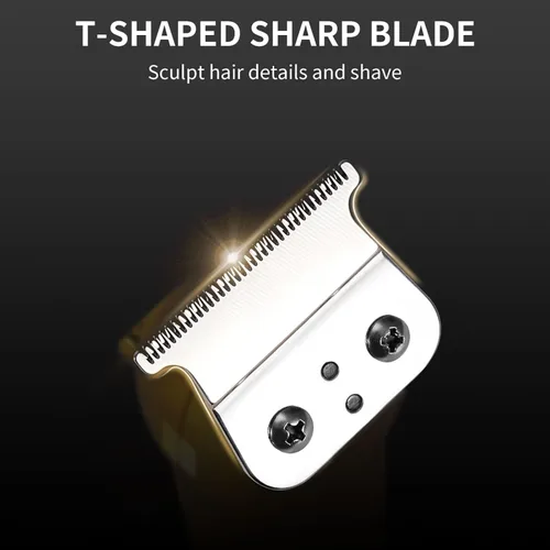 Miniatura 7 de DSP Recortadora de pelo para hombres con pantalla LED recargable para cortar el cabello (dorado)