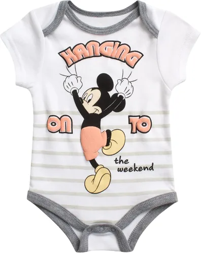 Miniatura 4 de Disney Conjunto de 3 piezas con babero para bebé Mickey Mouse Lion King recién nacido