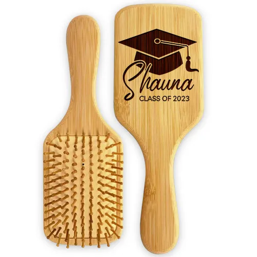 Miniatura 17 de Cepillo de pelo de bambú personalizado, peine con nombre personalizado para mujeres, regalos de cumpleaños de Navidad para mamá, esposa, abuela