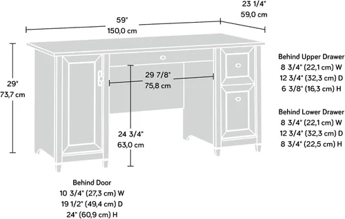 Miniatura 3 de Sauder Edge Water - Escritorio para computadora