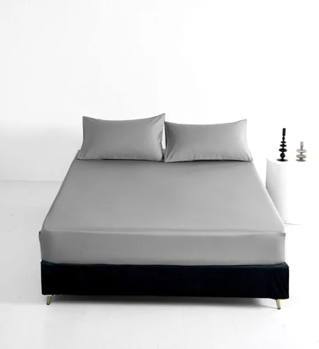 Miniatura 13 de Sábana bajera ajustable de 1 pieza de calidad hotelera, lujosa y suave, sábana inferior de calidad egipcia con bolsillo profundo de hasta 16
