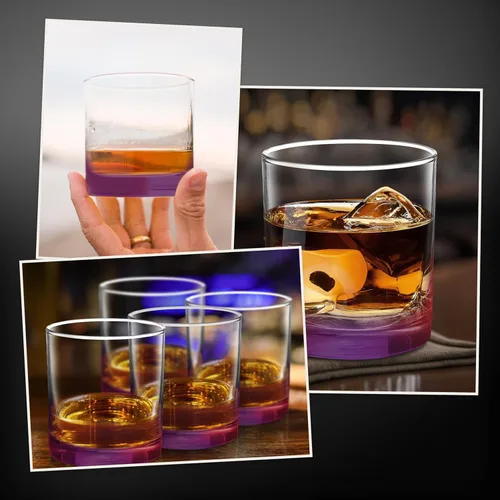 Miniatura 6 de DISCOUNT PROMOS Lexington Rocks Vaso de Whisky 10.5 oz, Juego de 12, Paquete a Granel - Perfecto para Scotch, Bourbon, Whisky, Cóctel - Morado