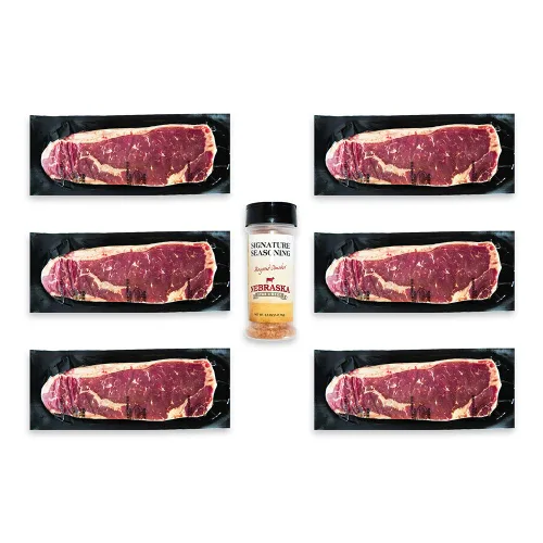 Miniatura 9 de Nebraska Star Beef Prestige Steaks - 6 paquetes con condimento (filetes de 6 a 5 onzas)