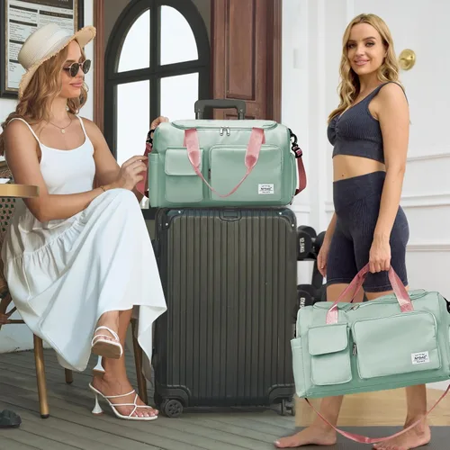 Miniatura 7 de NPBAG Bolsa de viaje para mujer, bolsa de mano grande expandible para fin de semana, bolsa de entrenamiento de gimnasio, bolsa de noche, bolsa