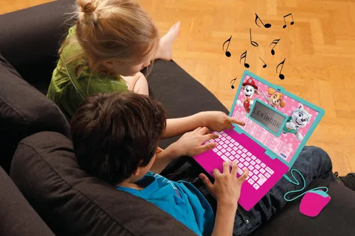 Miniatura 5 de Lexibook, Paw Patrol, portátil educativo y bilingüe en inglés/español, juguete para niños con 124 actividades para aprender, jugar juegos y música