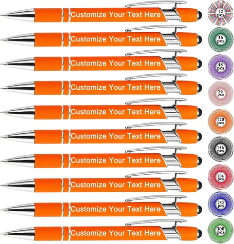Miniatura 78 de Qingxily Hasta 300 bolígrafos personalizados a granel con grabado gratis, bolígrafos personalizados con tu nombre, mensaje de texto