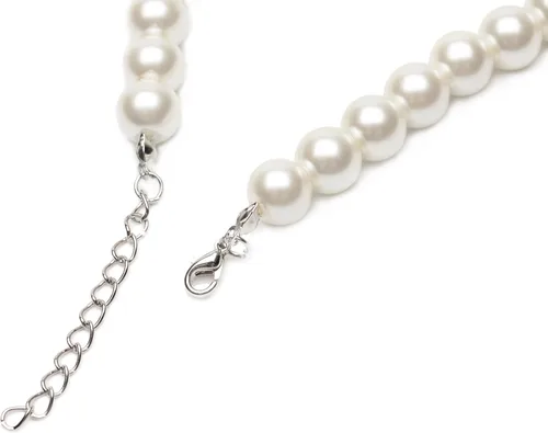 Miniatura 4 de Gionforsy Collar de perlas blancas para mujer, collar de perlas para boda