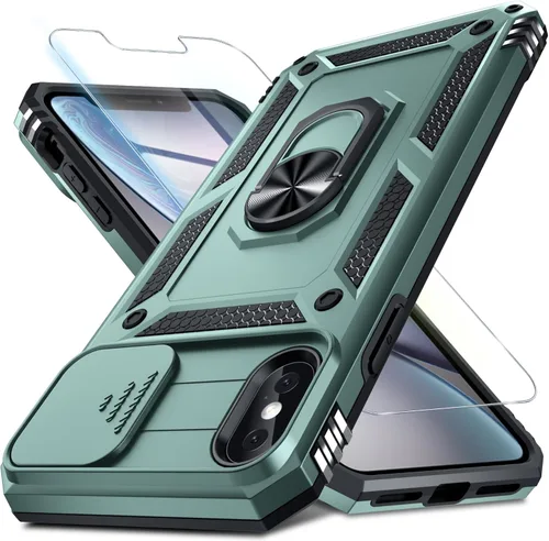 Miniatura 65 de Janmitta - Funda para iPhone 14 Pro con cubierta deslizante para lente de cámara incorporada + protector de pantalla, funda de cuerpo completo