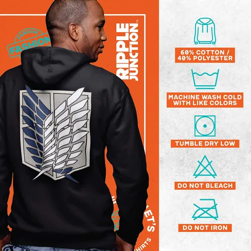 Miniatura 6 de Ripple Junction Attack on Titan Survey Corps Adult Unisex Zip Hoodie