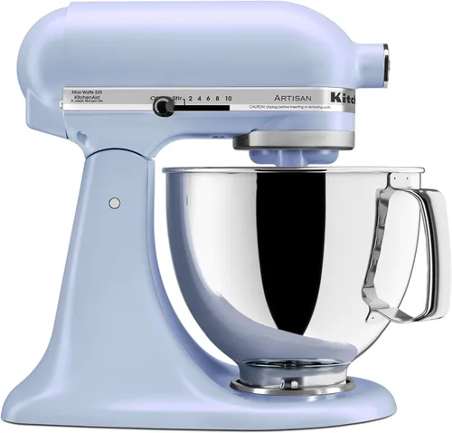 Miniatura 34 de KitchenAid Artisan Series KSM150PS - Mezclador de pie con cabezal inclinable de 5 cuartos de galón con escudo de vertido, rosa seca