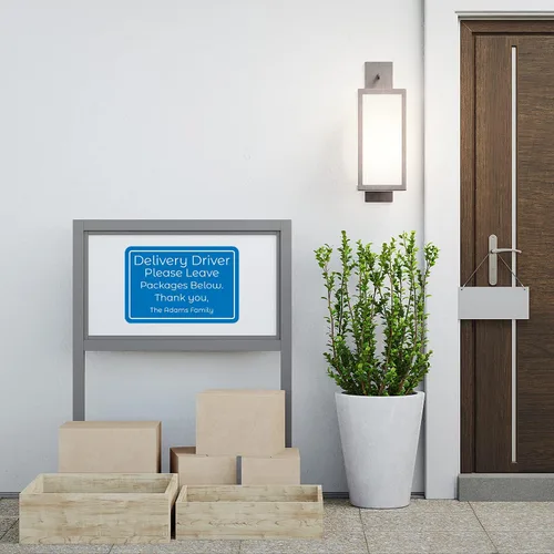 Miniatura 4 de Letreros de metal personalizados para exteriores, 12 x 8 pulgadas, letrero personalizado para oficina, negocios, instrucciones para el hogar