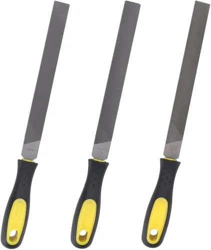Miniatura 9 de Atyhao Lima plana grande de 8 pulgadas, herramienta de afilado de mano, hoja de afilado de acero con mango para afilar cuchillo, hacha, hacha, metal