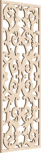 Miniatura 56 de Meadville Paneles decorativos de pared de madera con calado, 9 3/8 pulgadas de ancho x 24 3/8 pulgadas de alto x 1/4 de alto, aliso