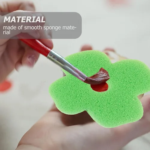 Miniatura 2 de 24pcs Esponja Pintura Formas Animal Pintura Sellos Artesanía Esponjas (Color al azar)